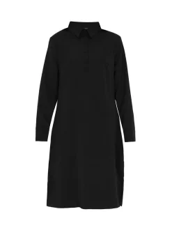 Usha Damen Kleid in schwarz - Länge: mittel