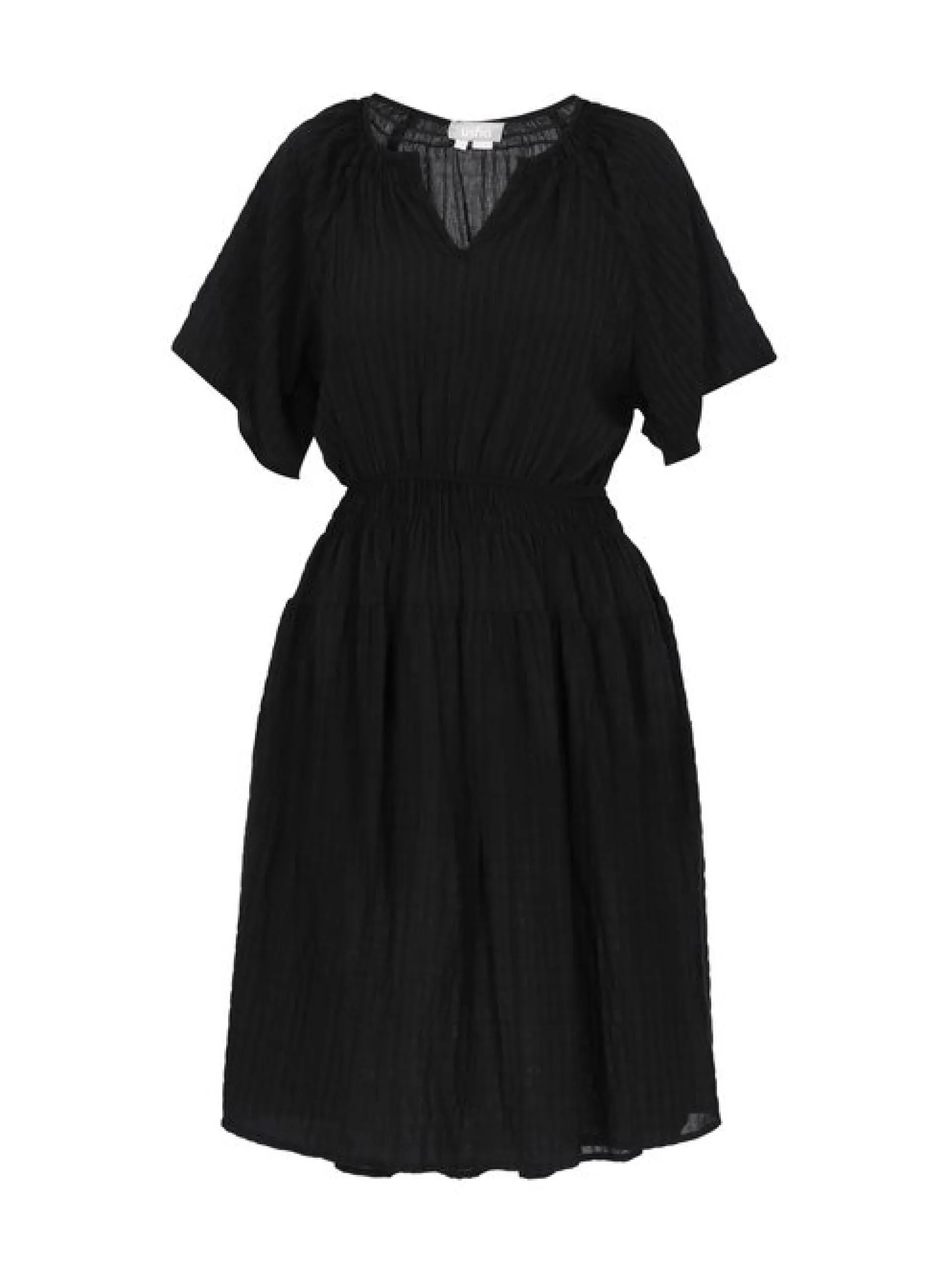 Usha Damen Kleid in schwarz - Länge: mittel