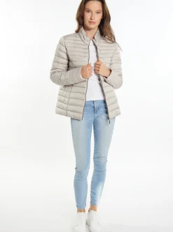 Usha Damen leichte Steppjacke in dark stone
