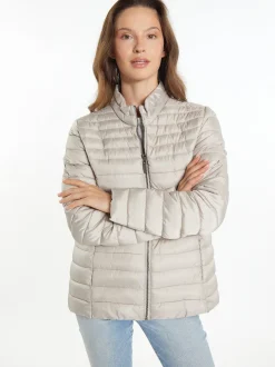 Usha Damen leichte Steppjacke in dark stone