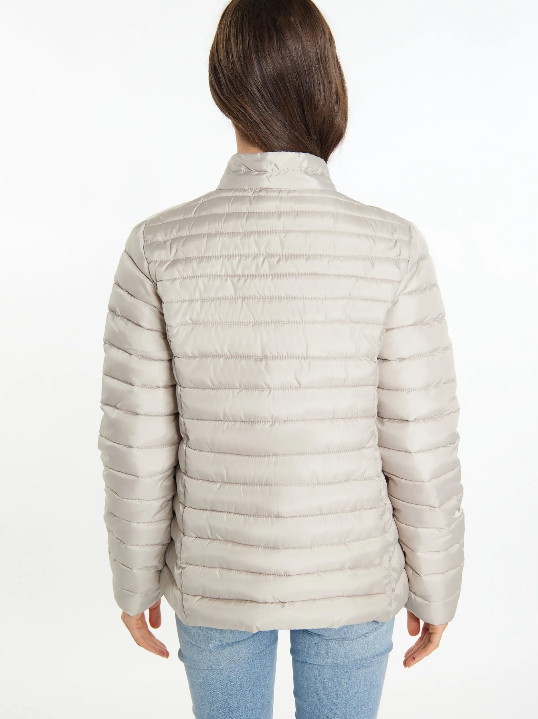 Usha Damen leichte Steppjacke in dark stone
