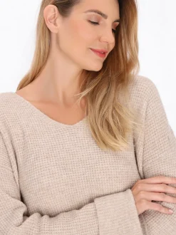 Usha Damen Pullover in beige