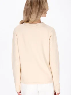 Usha Damen Pullover in beige - Ausschnitt: Rundhals