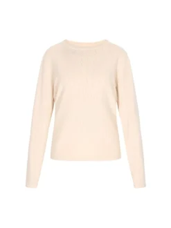 Usha Damen Pullover in beige - Ausschnitt: Rundhals