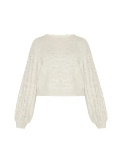 Usha Damen Pullover in beige - Ausschnitt: Rundhals