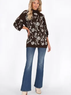 Usha Damen Pullover in braun