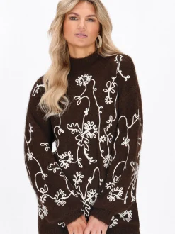 Usha Damen Pullover in braun