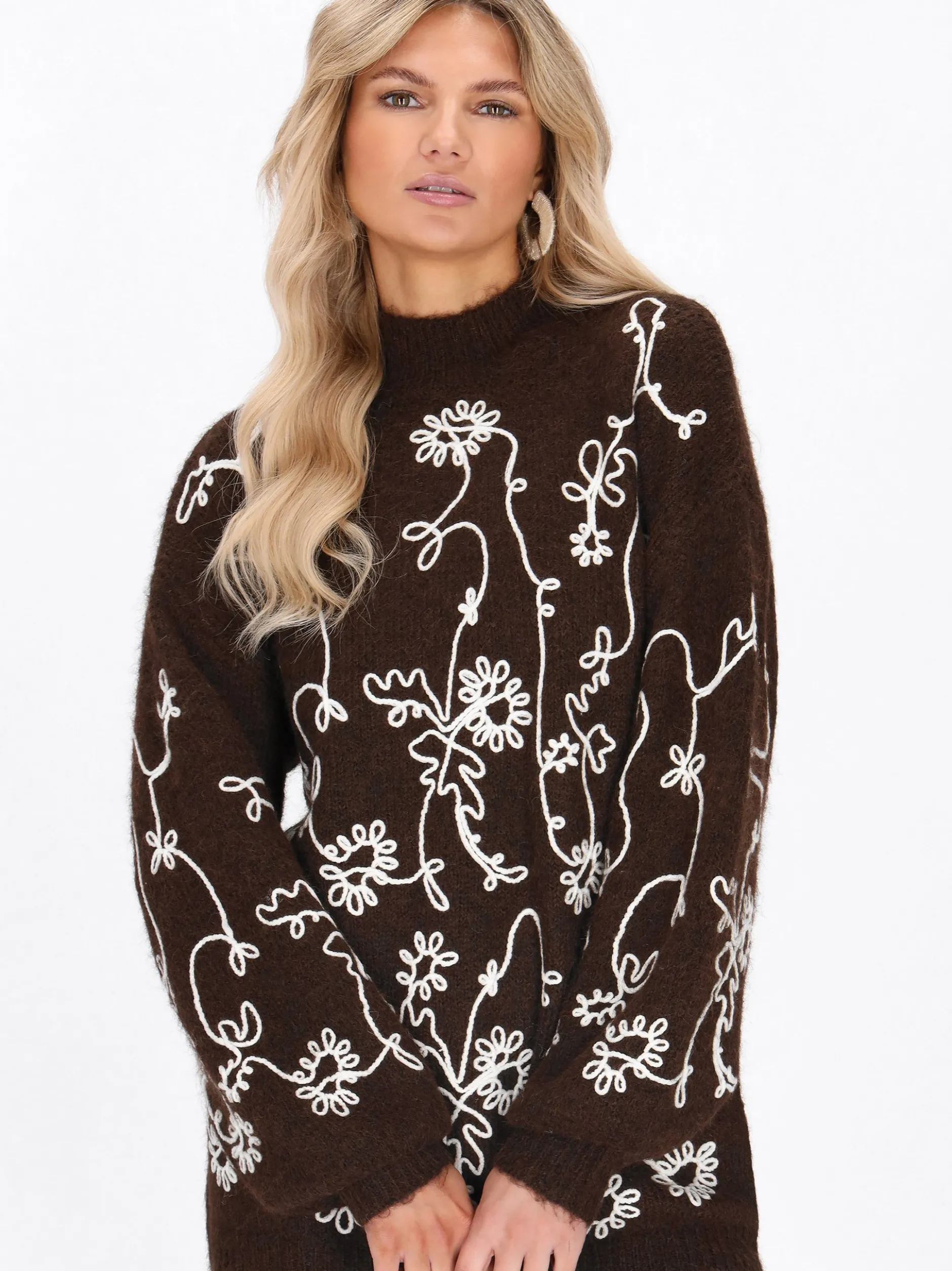 Usha Damen Pullover in braun