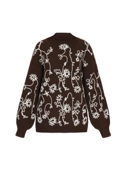 Usha Damen Pullover in braun