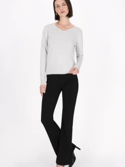Usha Damen Pullover in grau