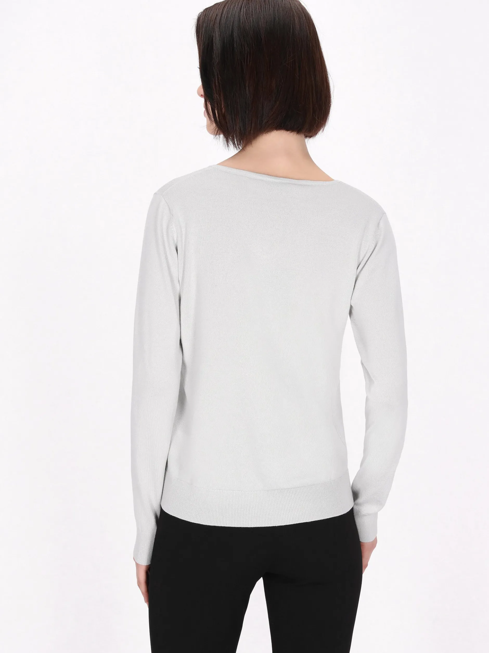 Usha Damen Pullover in grau