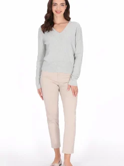 Usha Damen Pullover in grau