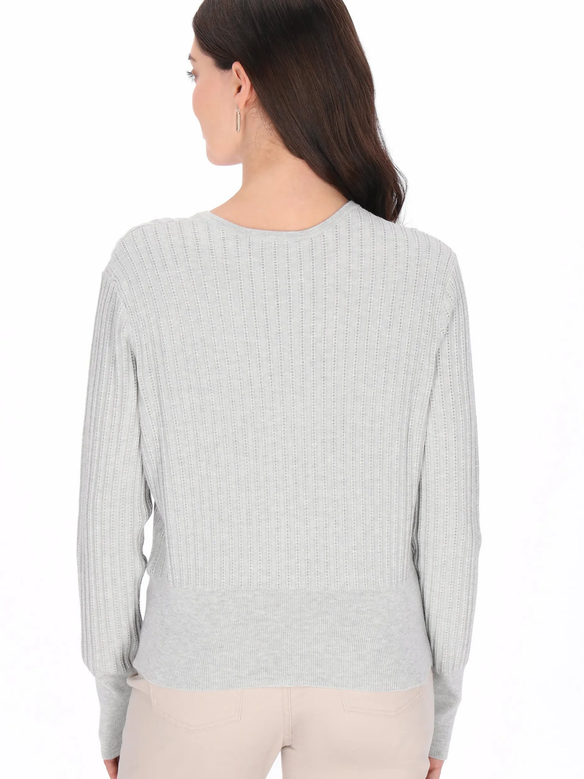 Usha Damen Pullover in grau