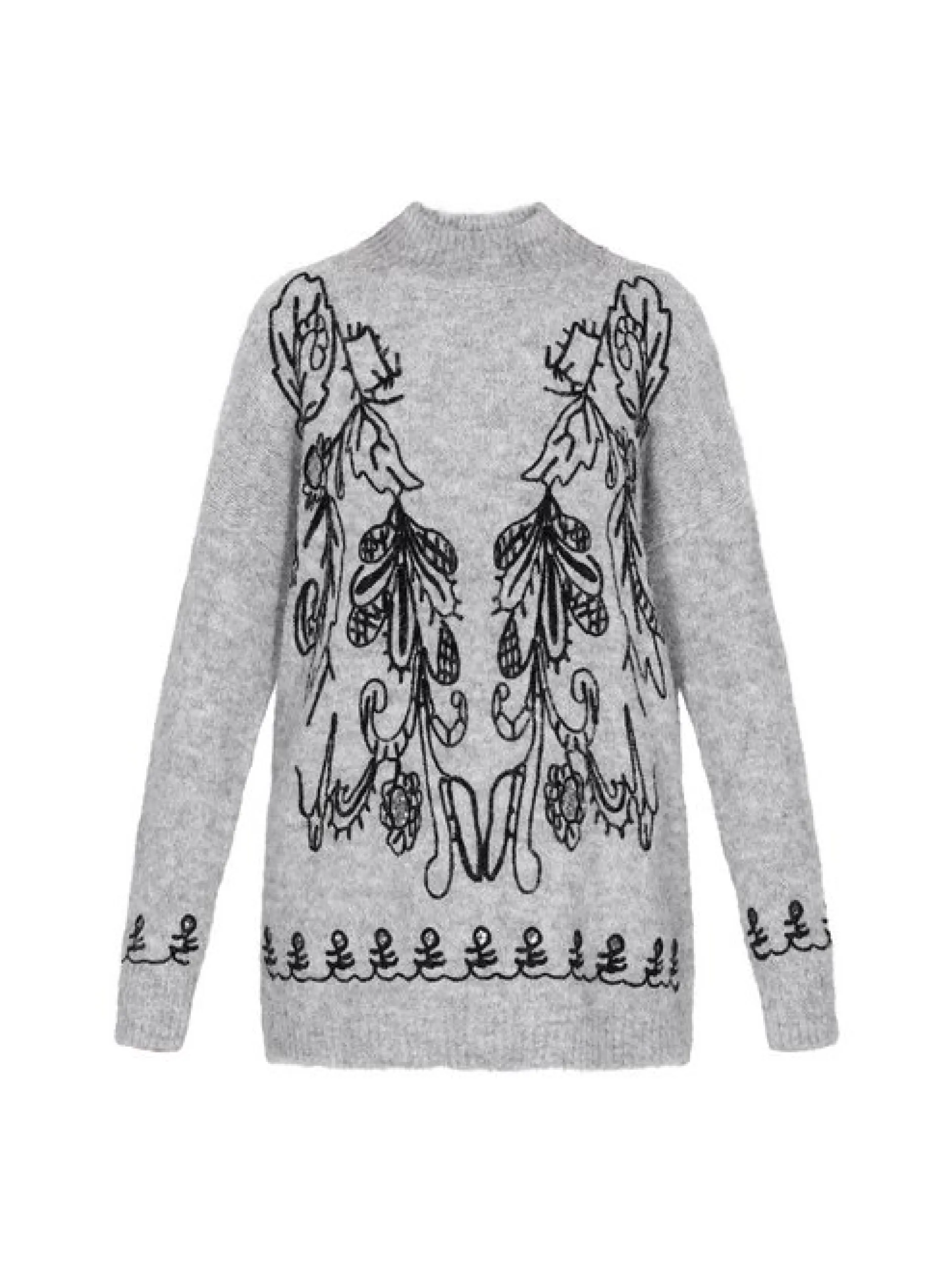 Usha Damen Pullover in grau