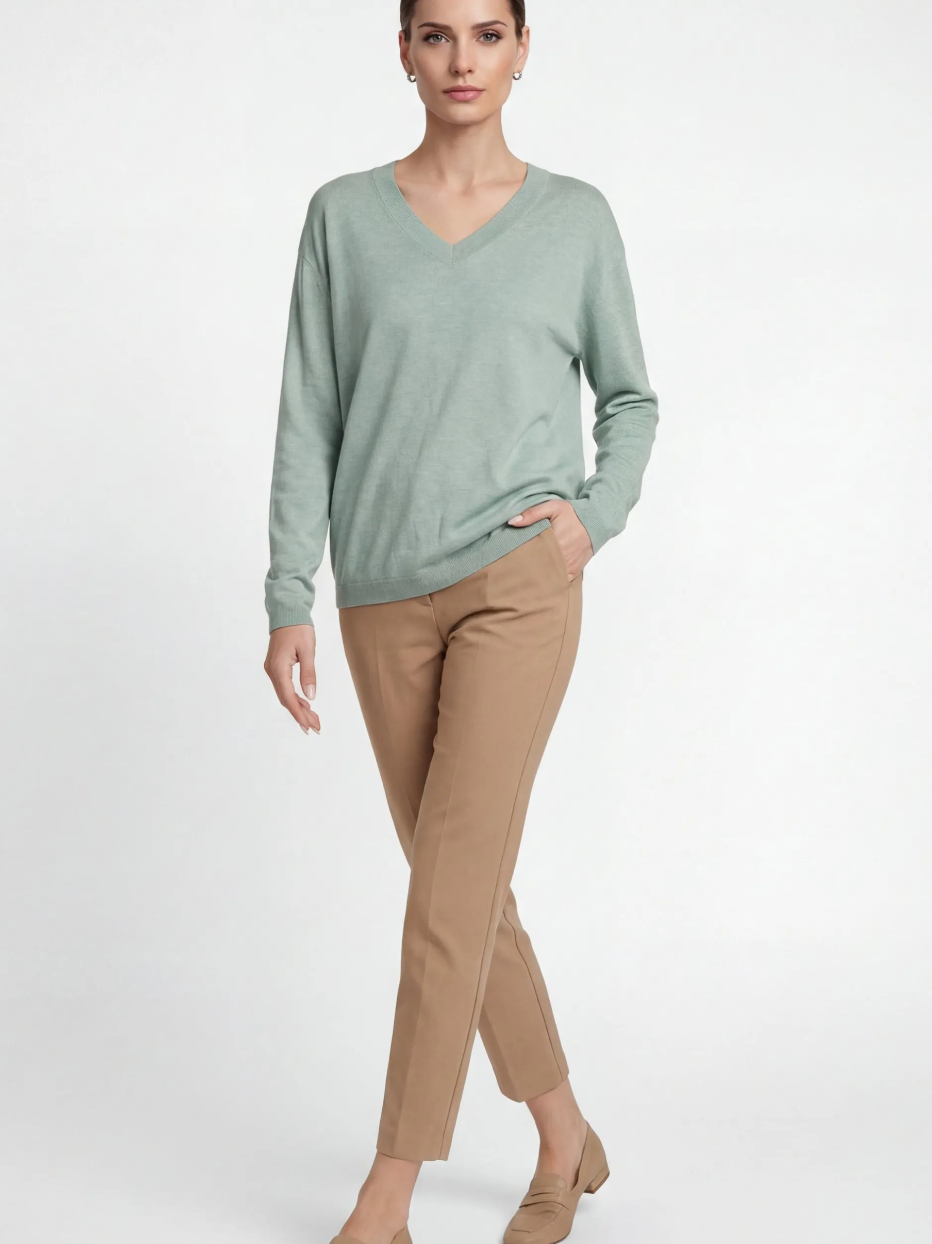Usha Damen Pullover in grün