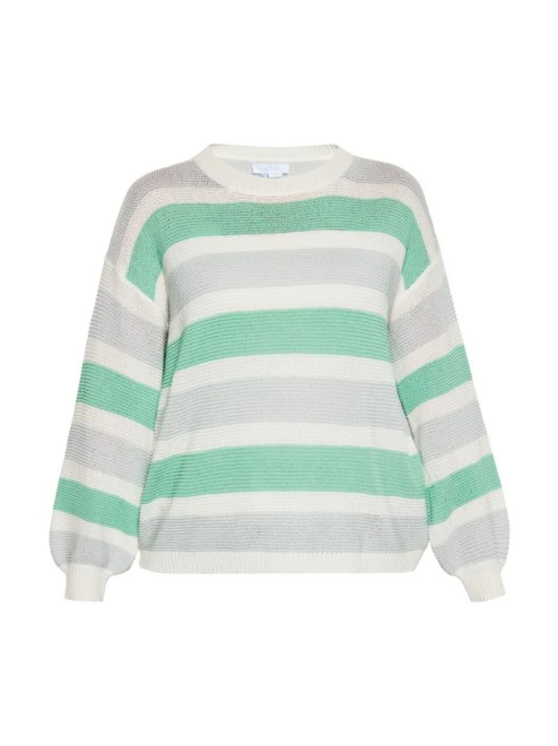 Usha Damen Pullover in grün - Ausschnitt: Rundhals