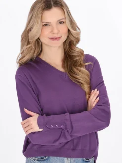 Usha Damen Pullover in lila