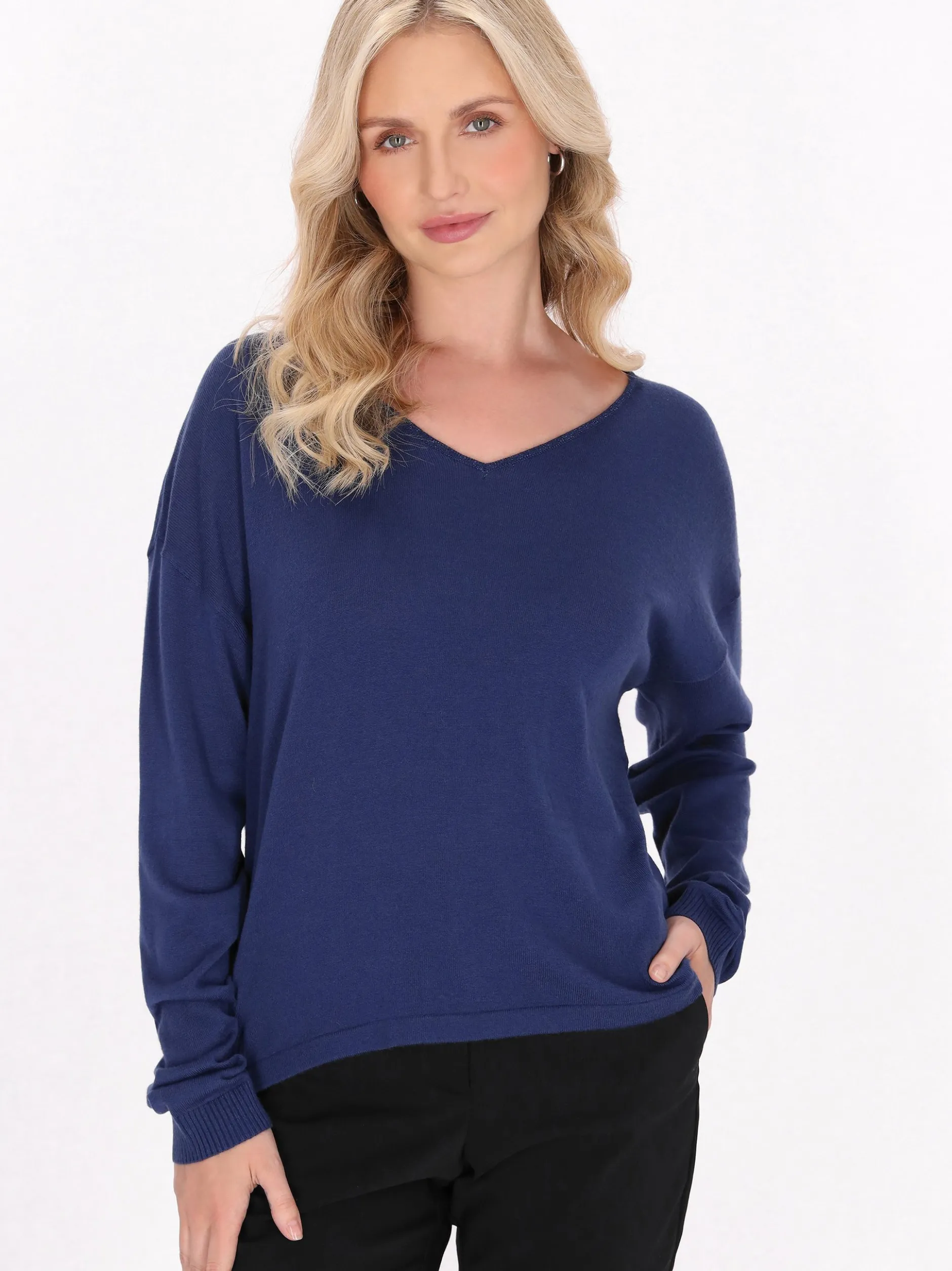 Usha Damen Pullover in marine
