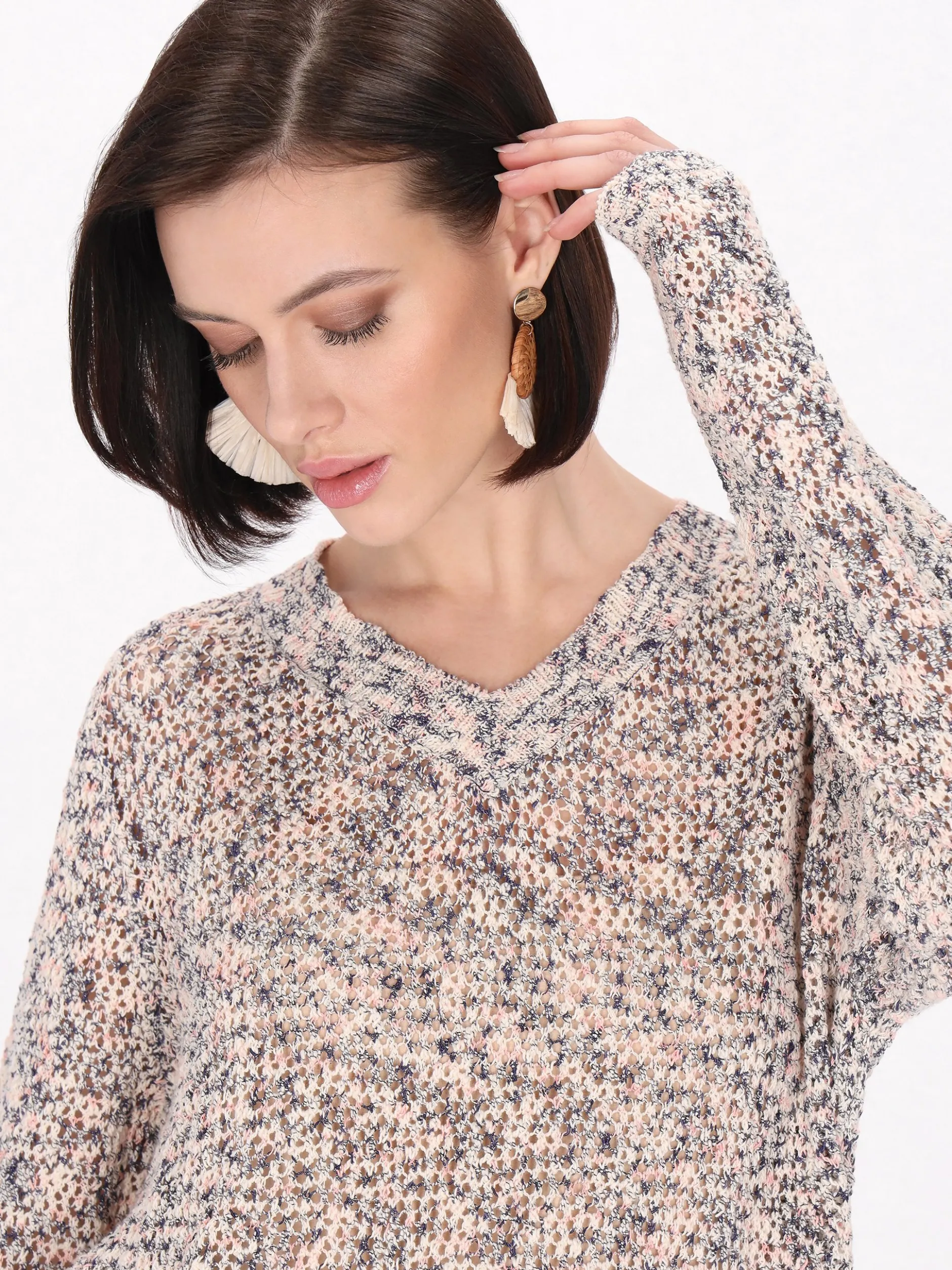 Usha Damen Pullover in marine