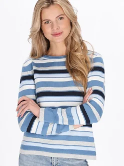 Usha Damen Pullover in mehrfarbig - Ausschnitt: Rundhals
