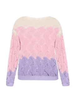 Usha Damen Pullover in mehrfarbig - Ausschnitt: Rundhals