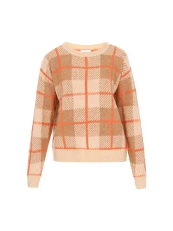 Usha Damen Pullover in mehrfarbig - Ausschnitt: Rundhals