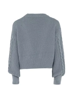 Usha Damen Pullover in petrol - Ausschnitt: Rundhals