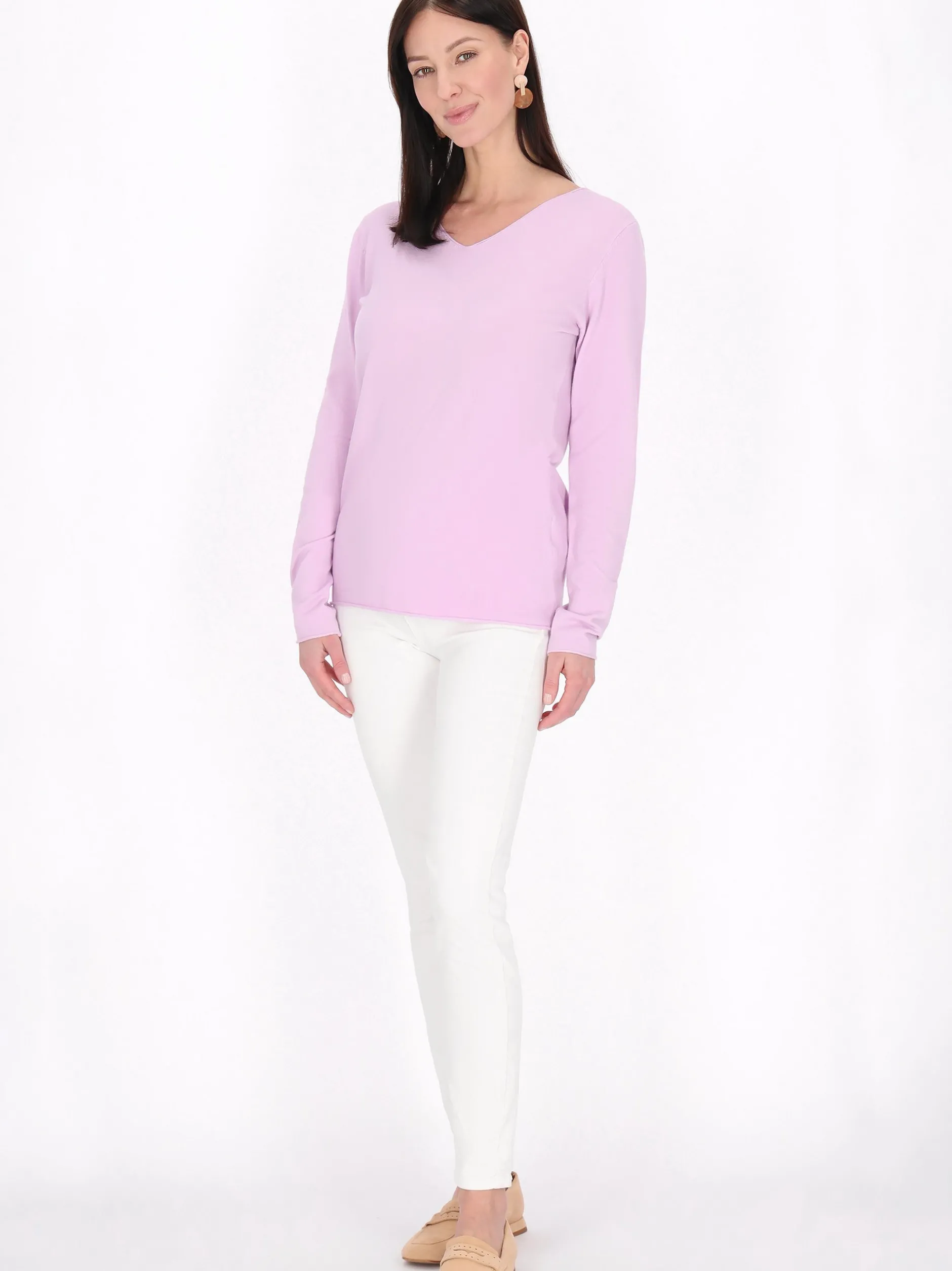 Usha Damen Pullover in purple
