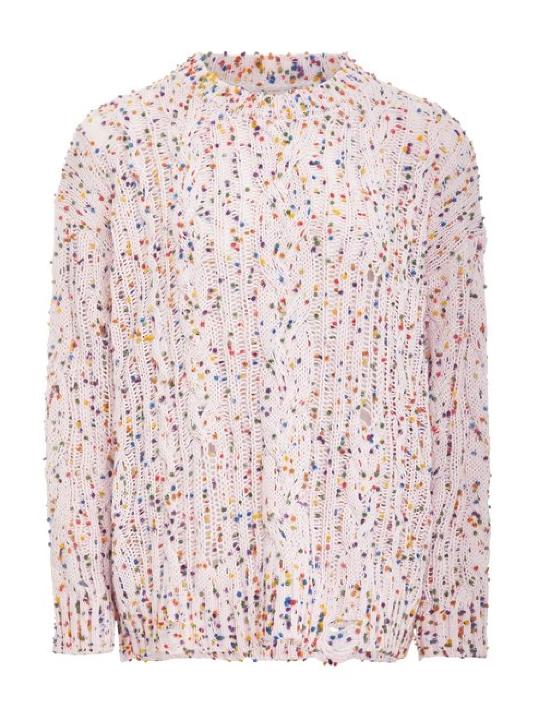 Usha Damen Pullover in rosa - Ausschnitt: Rundhals