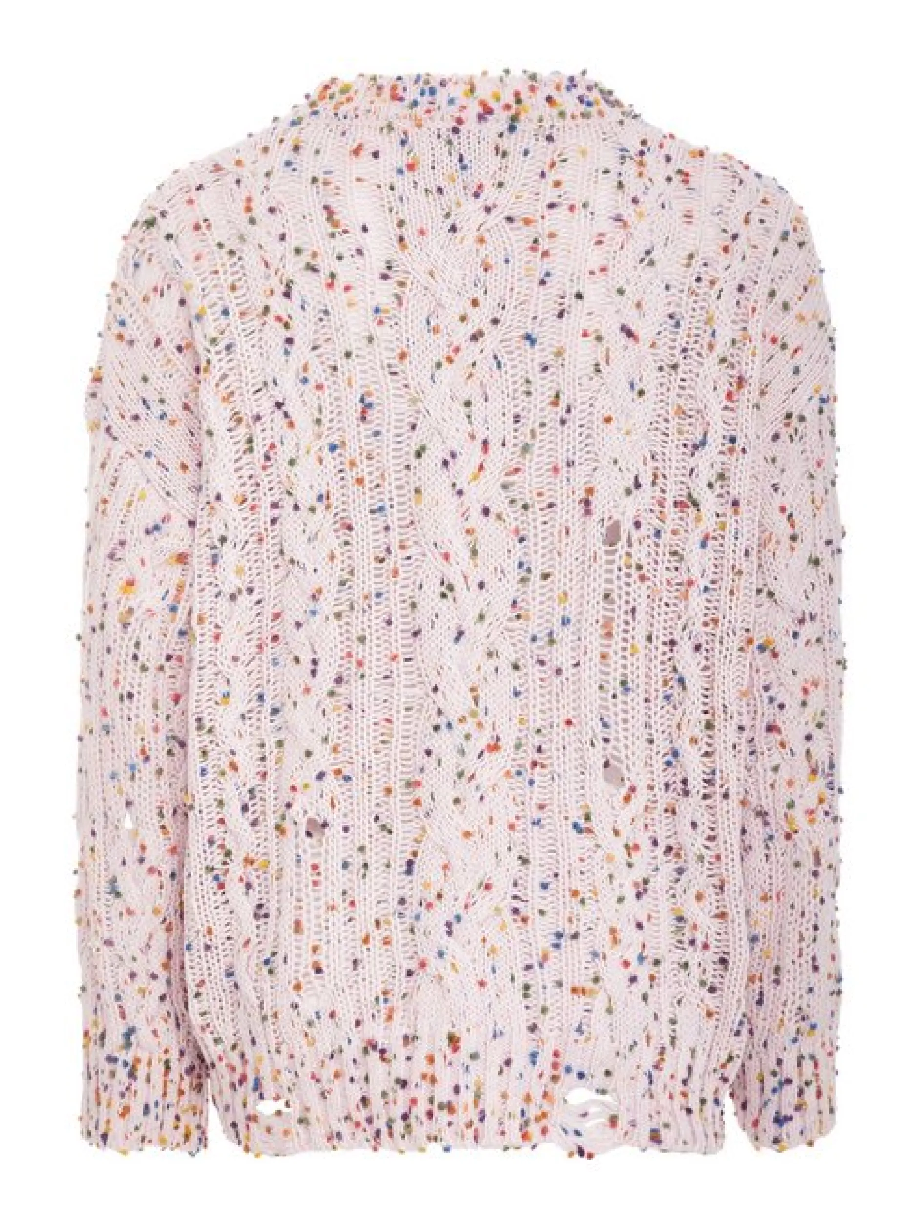 Usha Damen Pullover in rosa - Ausschnitt: Rundhals