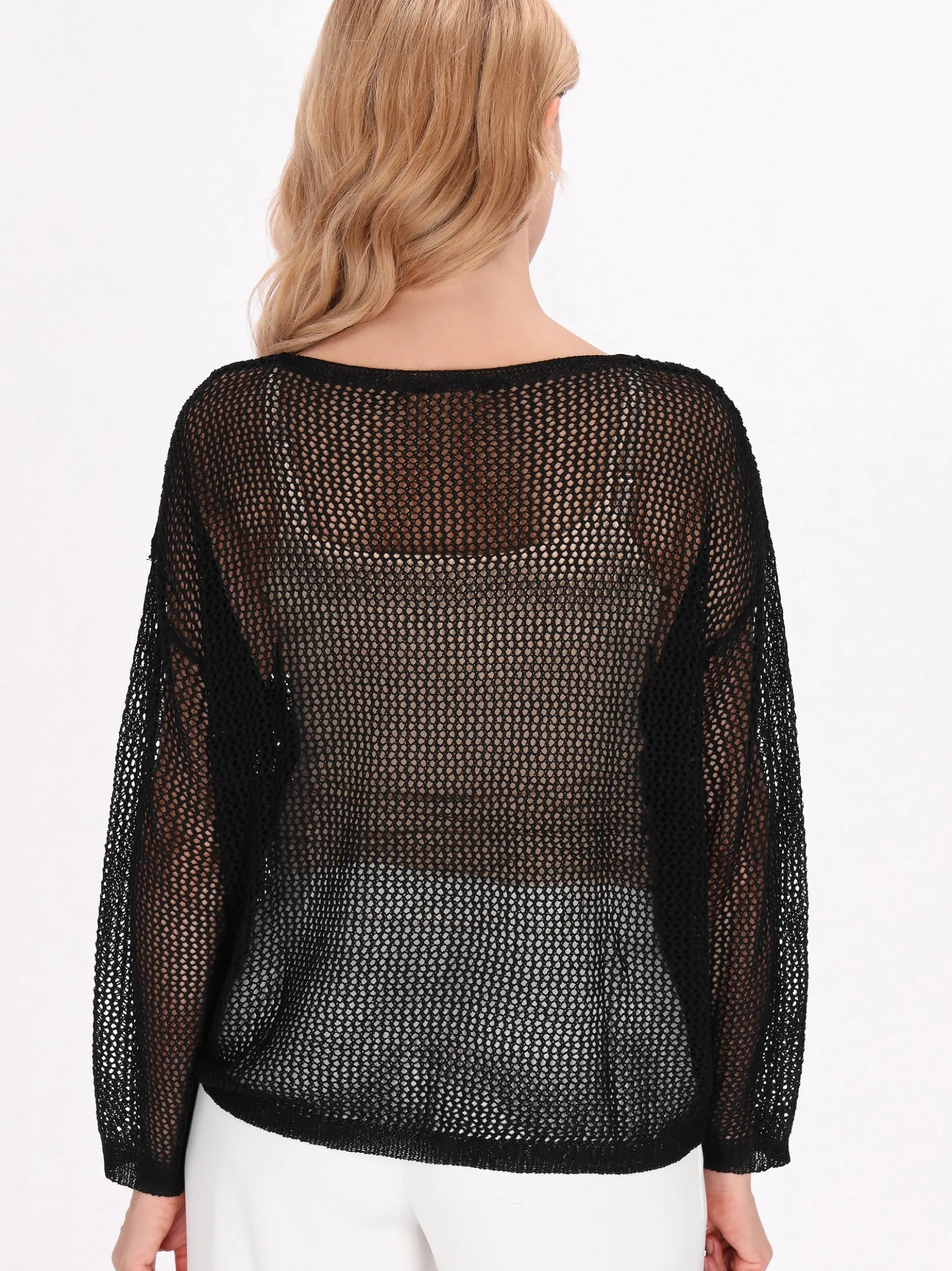 Usha Damen Pullover in schwarz