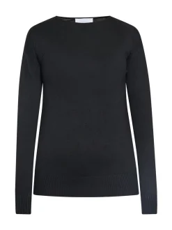 Usha Damen Pullover in schwarz - Ausschnitt: Rundhals