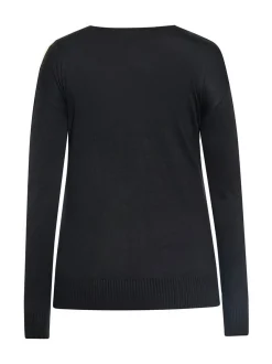 Usha Damen Pullover in schwarz - Ausschnitt: Rundhals