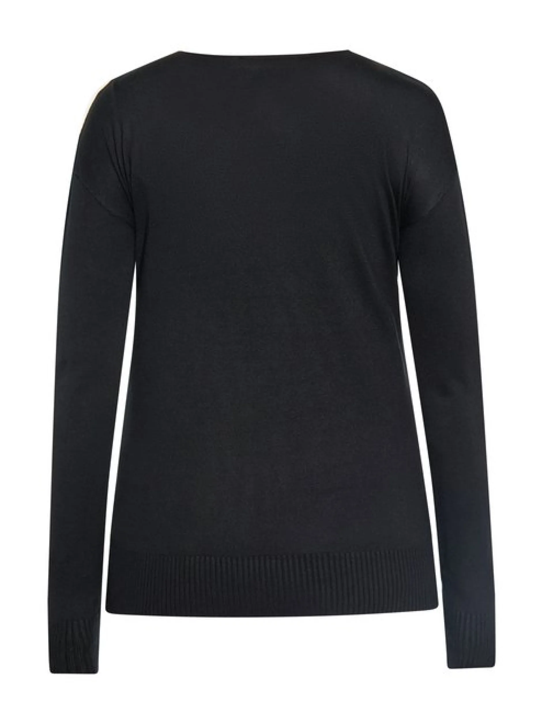 Usha Damen Pullover in schwarz - Ausschnitt: Rundhals