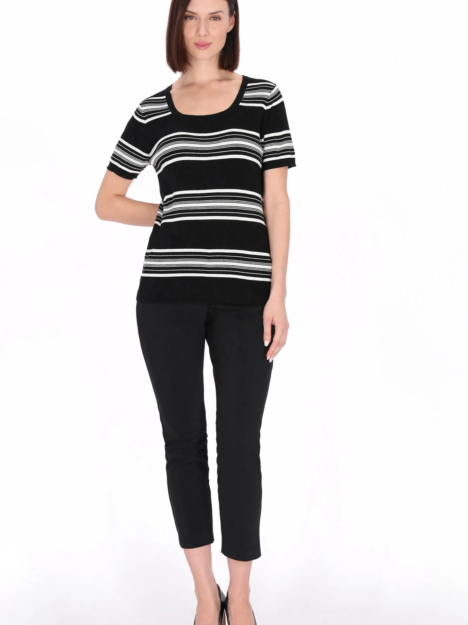 Usha Damen Pullover in schwarz