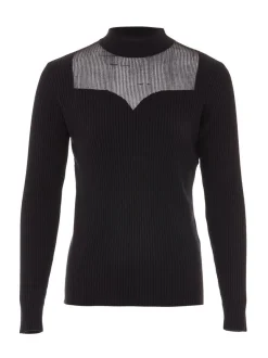 Usha Damen Pullover in schwarz - Ausschnitt: Rundhals