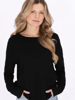 Usha Damen Pullover in schwarz - Ausschnitt: Rundhals