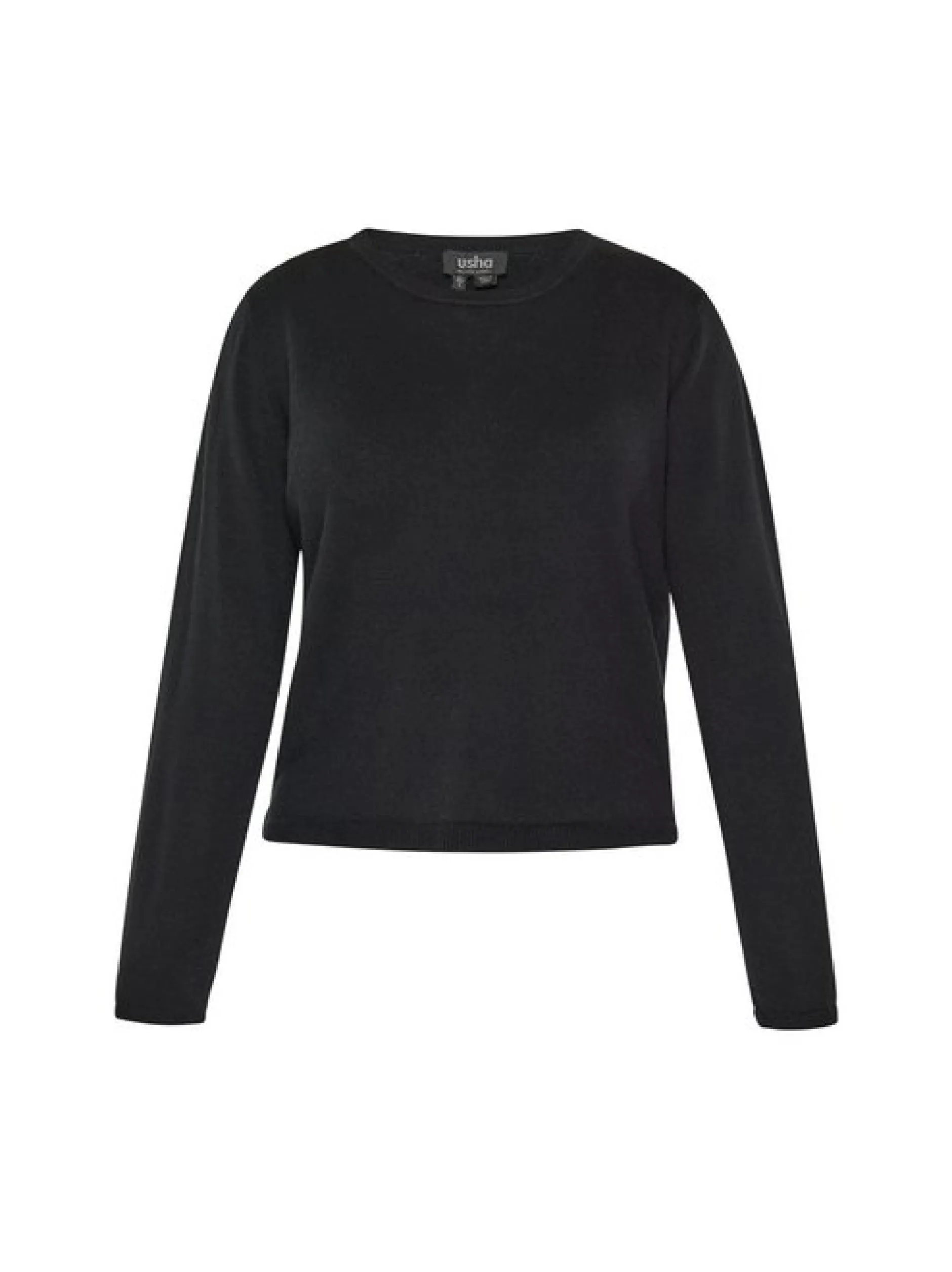 Usha Damen Pullover in schwarz - Ausschnitt: Rundhals