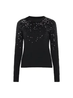 Usha Damen Pullover in schwarz - Ausschnitt: Rundhals