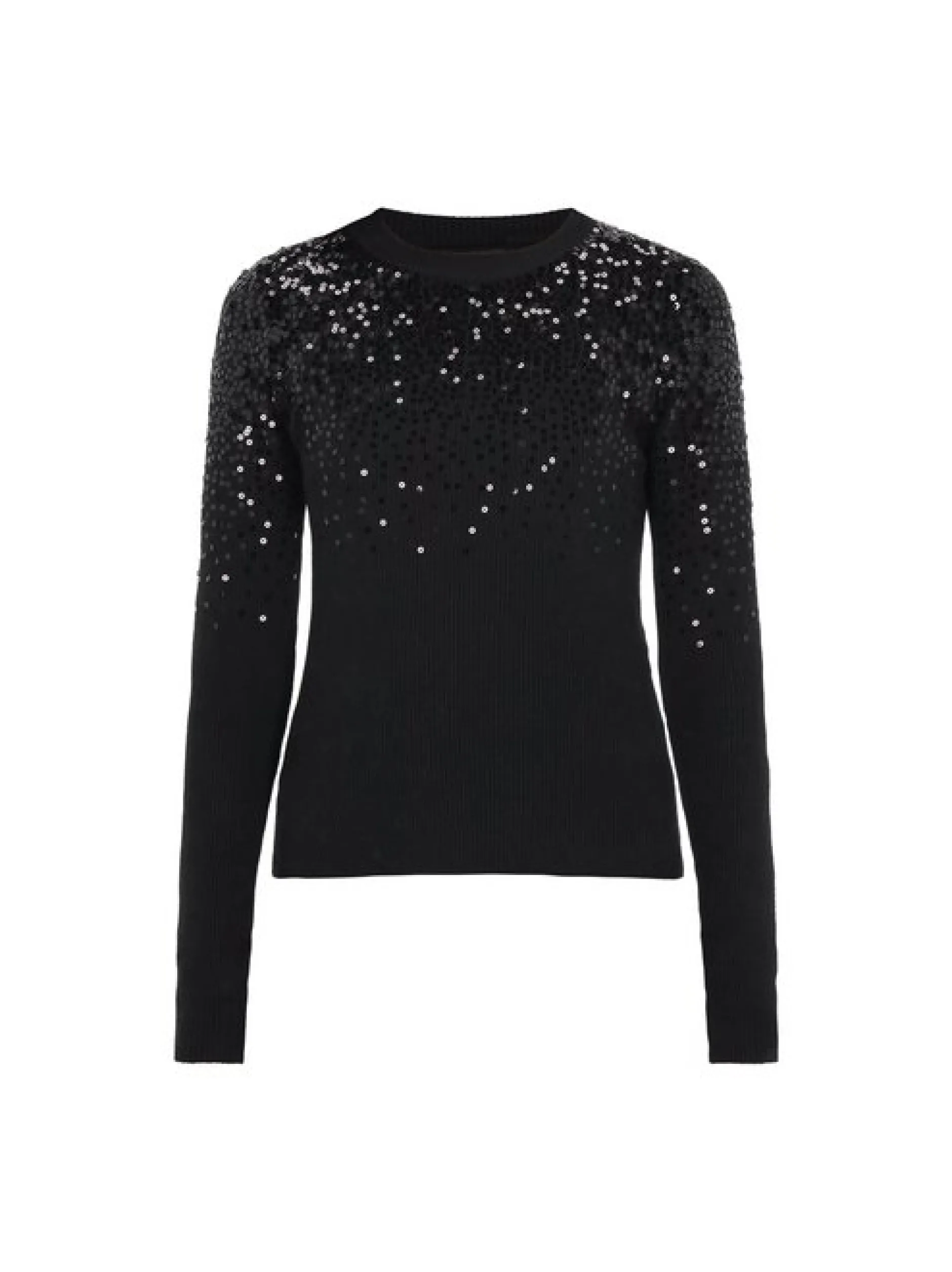 Usha Damen Pullover in schwarz - Ausschnitt: Rundhals