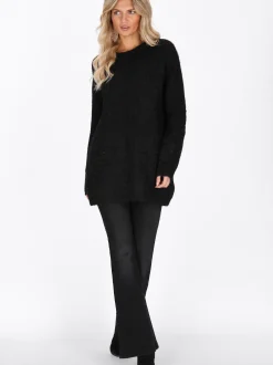 Usha Damen Pullover in schwarz - Ausschnitt: Rundhals