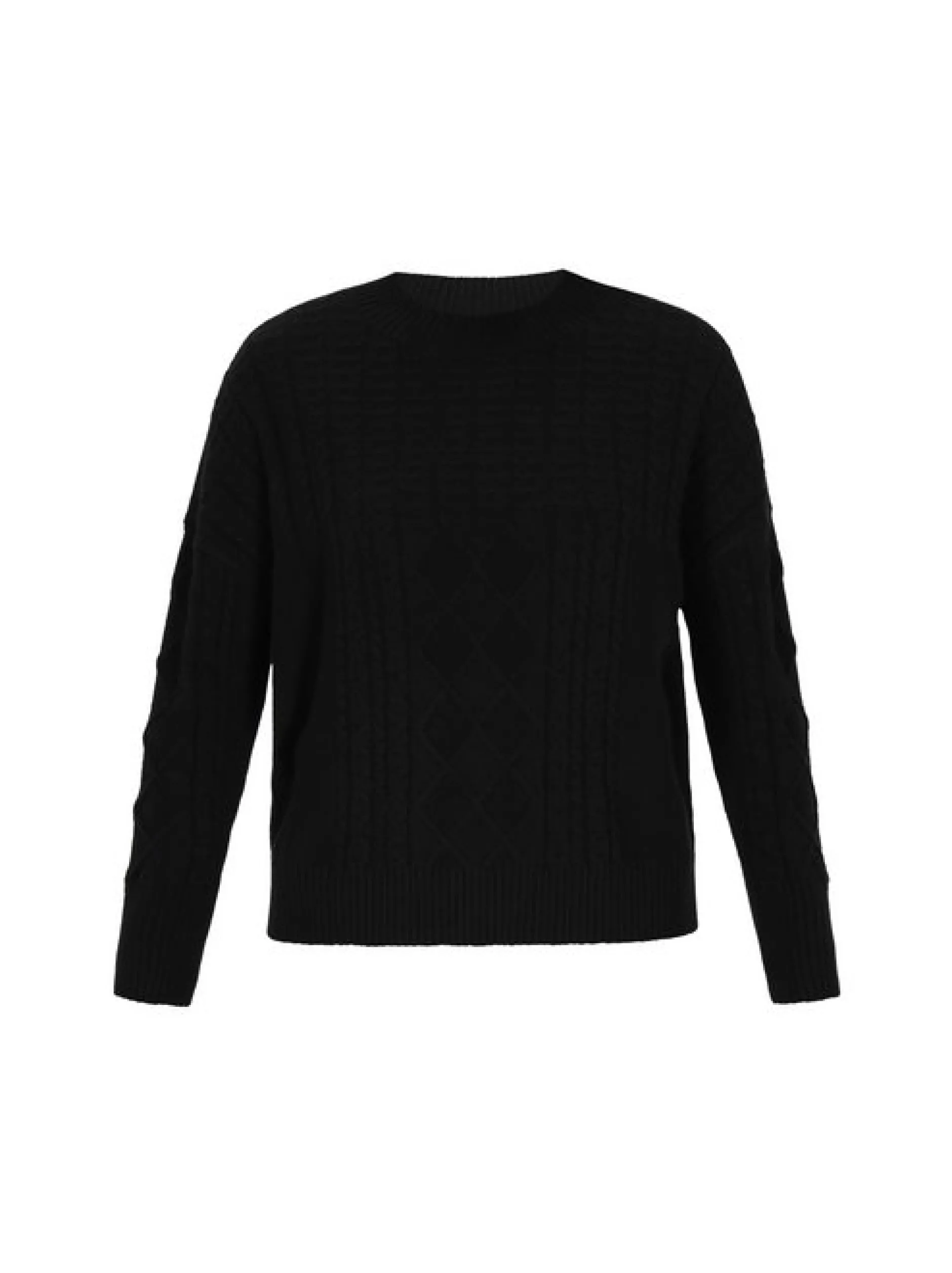Usha Damen Pullover in schwarz - Ausschnitt: Rundhals