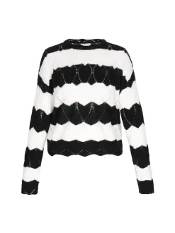 Usha Damen Pullover in schwarz - Ausschnitt: Rundhals