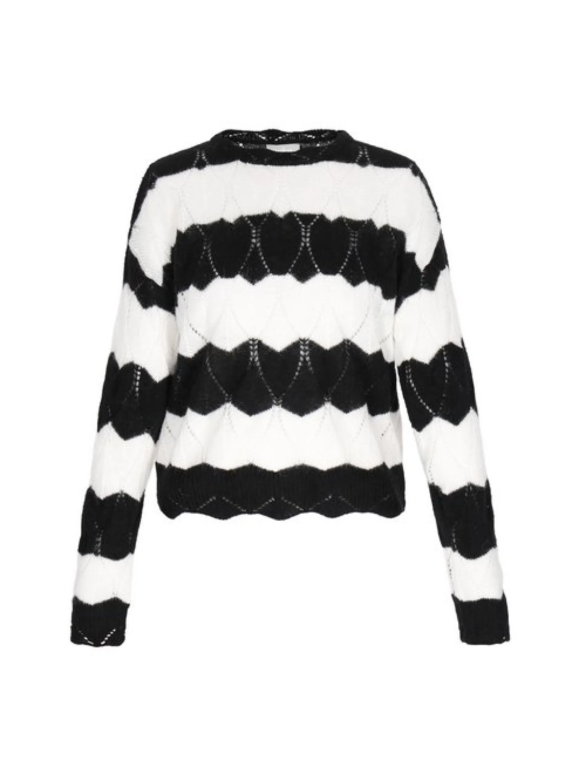 Usha Damen Pullover in schwarz - Ausschnitt: Rundhals