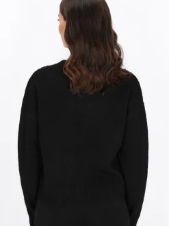 Usha Damen Pullover in schwarz - Ausschnitt: Rundhals