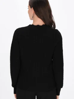 Usha Damen Pullover in schwarz - Ausschnitt: Rundhals