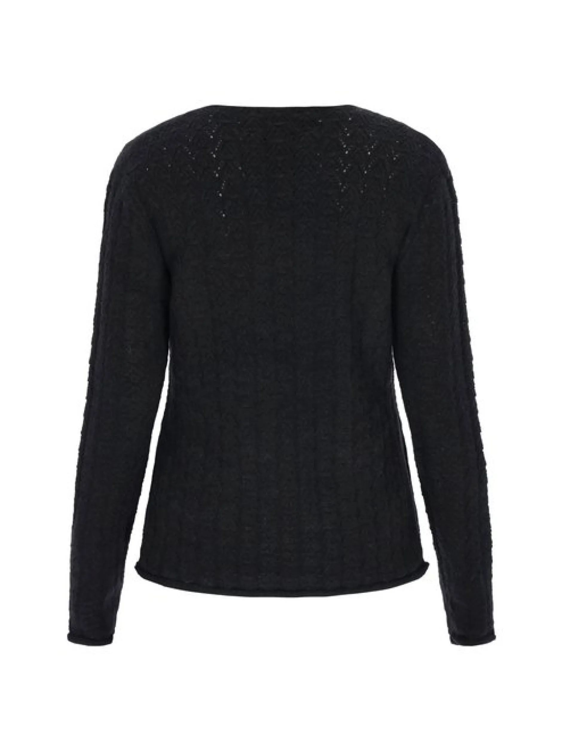 Usha Damen Pullover in schwarz - Ausschnitt: Rundhals