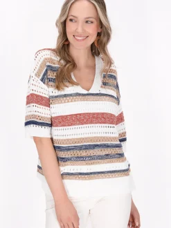 Usha Damen Pullover in weiß