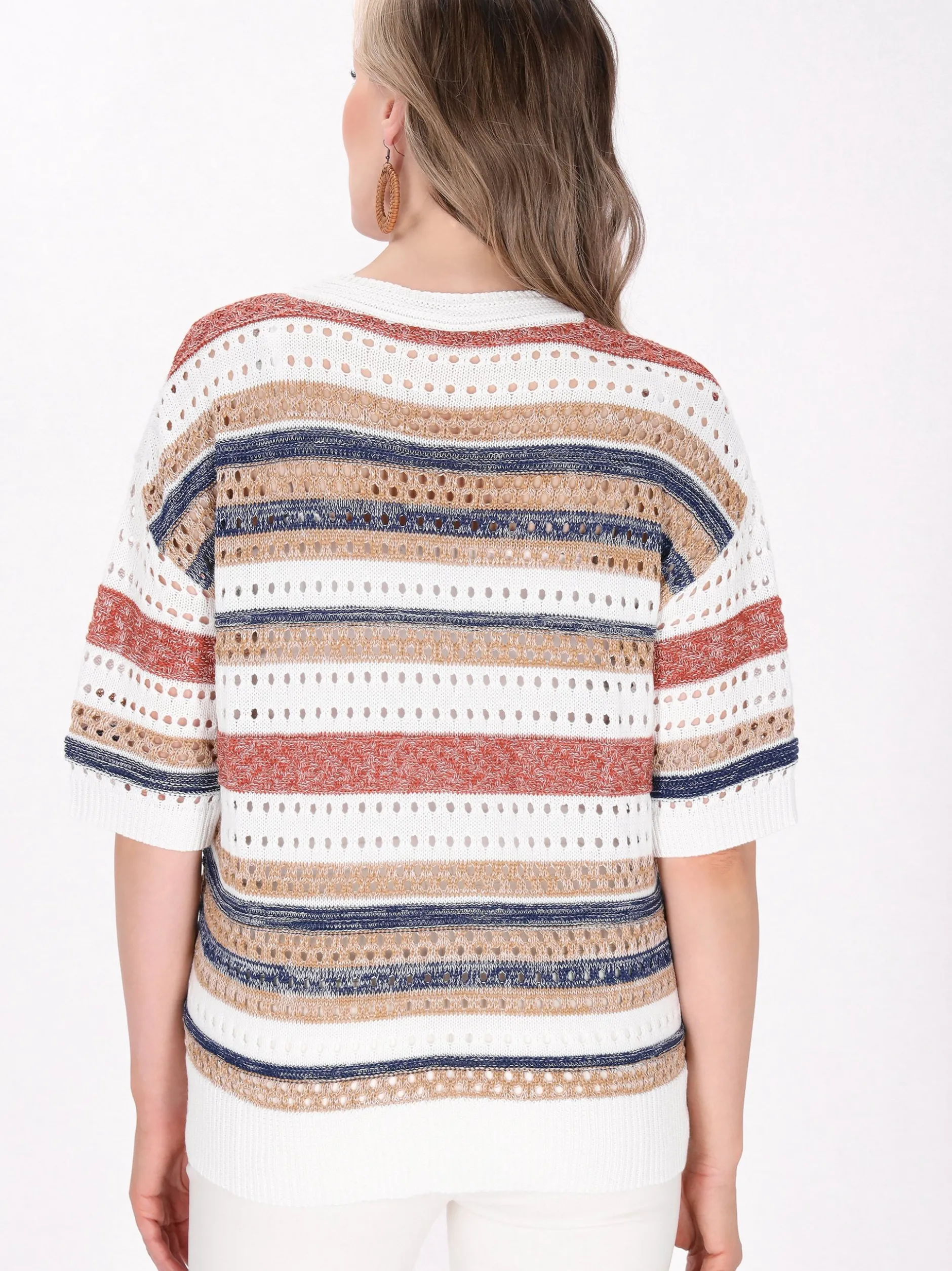 Usha Damen Pullover in weiß