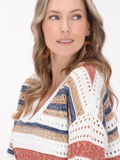 Usha Damen Pullover in weiß